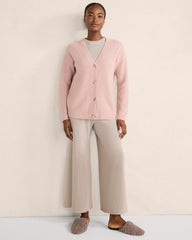 CASHMERE SHAKER STITCH CARDIGAN