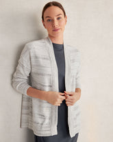 ORGANIC COTTON SPACEDYE CARDIGAN