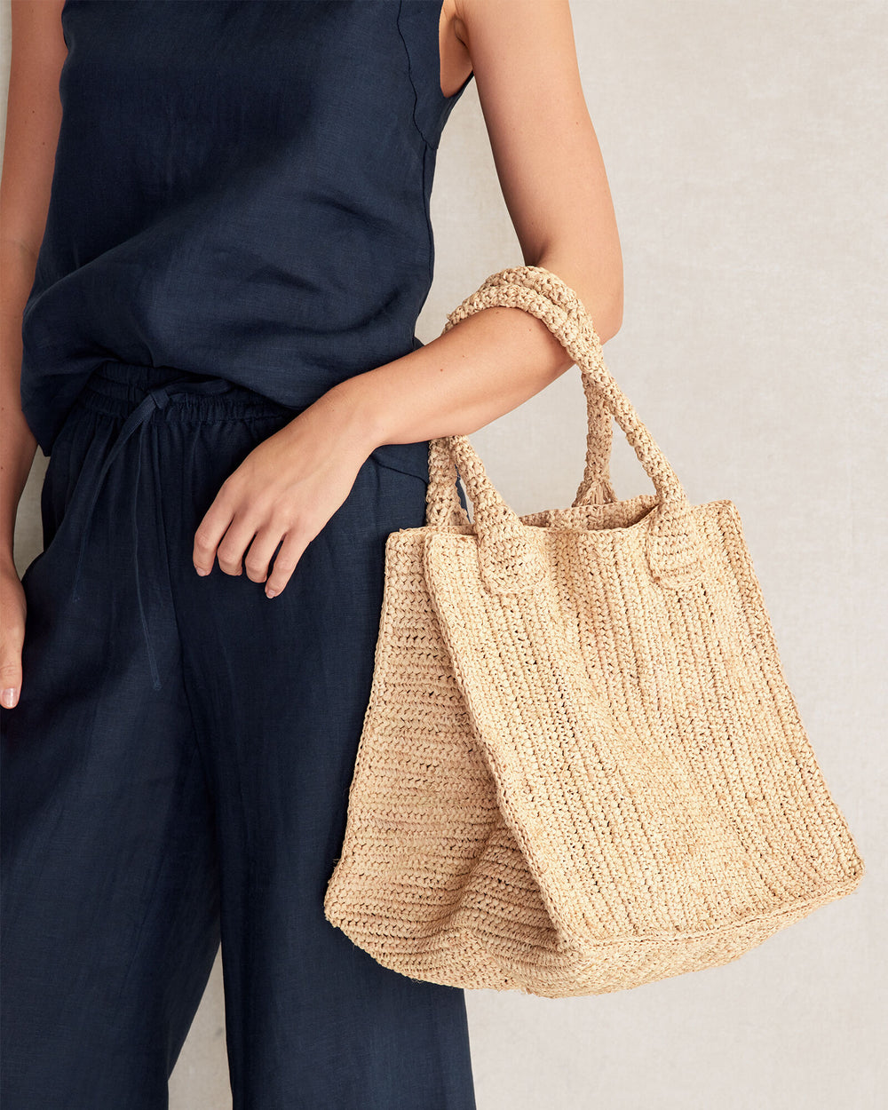 RAFFIA MARKET BAG