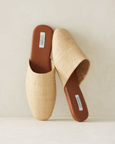 RAFFIA MULES
