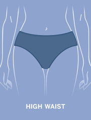 AQUA CLUB HIGH WAIST SWIM BOTTOM - FIJI SHELL