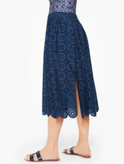 AQUA CLUB EYELET SKIRT COVER-UP