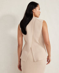 ORGANIC COTTON RIB KNIT SWEATER TANK