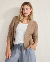 ORGANIC COTTON OPEN STITCH CARDIGAN