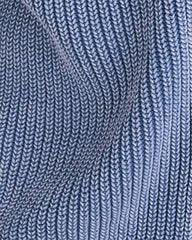 GARMENT-DYED ORGANIC COTTON SHAKER STITCH CARDIGAN