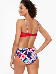 AQUA CLUB V-NECK BIKINI TOP - NAUTICAL VIBES