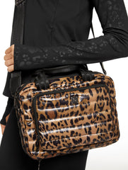 THINK ROYLN STOWAWAY VANITY CASE - LEOPARD