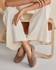 SUEDE MARY JANE BALLET FLATS