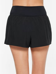 SUN OCEAN SAND WOVEN CROSSOVER WAIST SHORTS