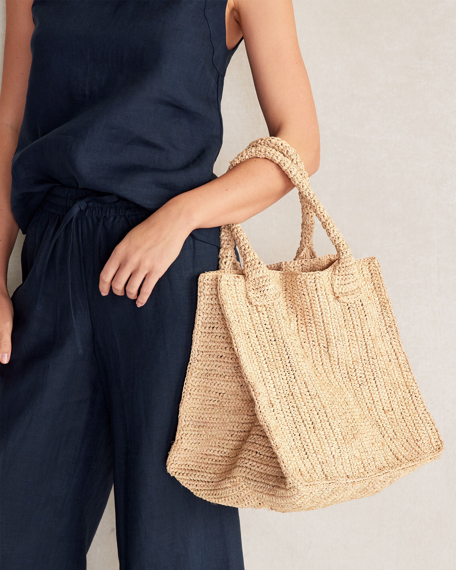 RAFFIA MARKET BAG