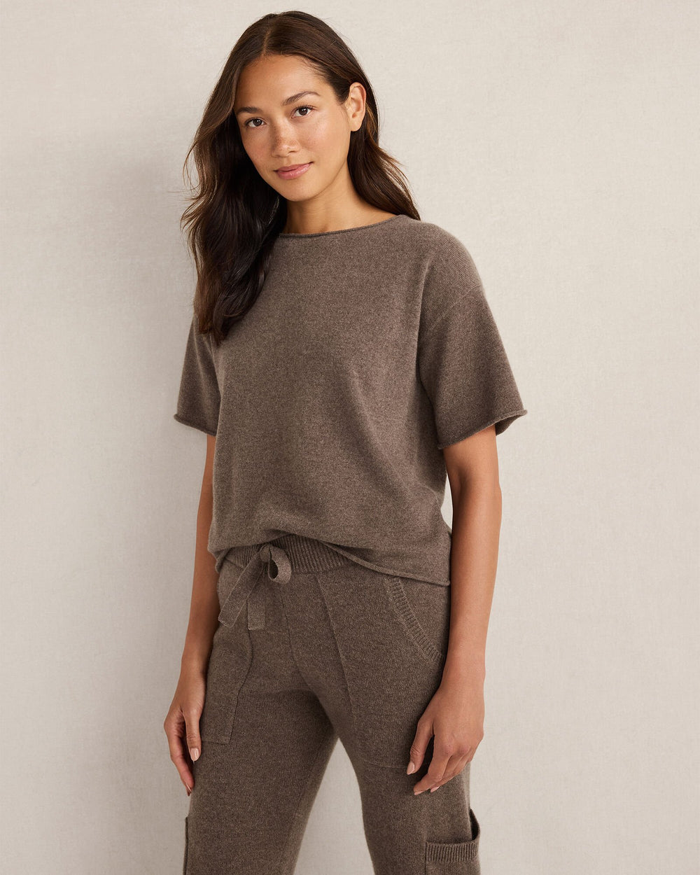 CASHMERE CREWNECK TEE