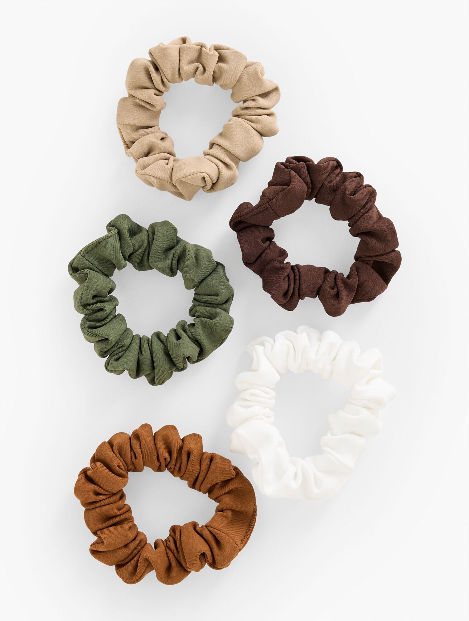 T BY TALBOTS SCRUNCHIE SET OF 5